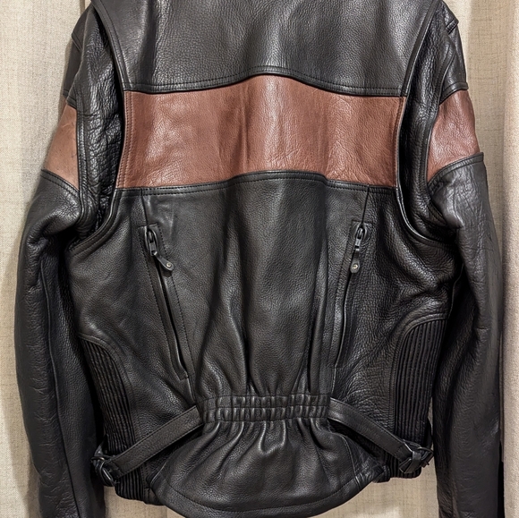 Leather Motorcycle Riding Jacket sz-L 🧡 - Picture 5 of 8